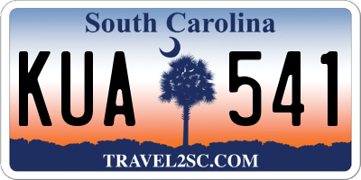 SC license plate KUA541