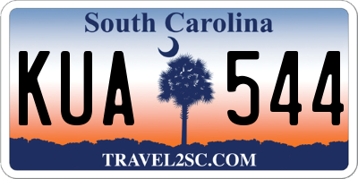 SC license plate KUA544