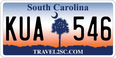 SC license plate KUA546