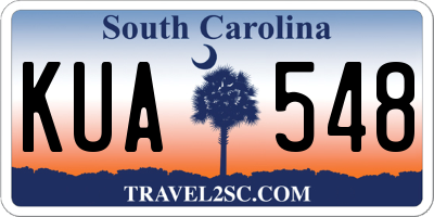 SC license plate KUA548
