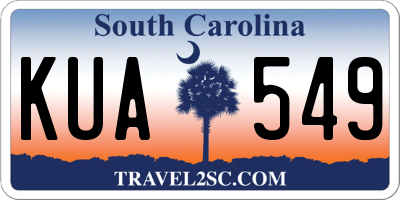 SC license plate KUA549