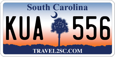 SC license plate KUA556