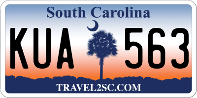 SC license plate KUA563