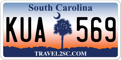 SC license plate KUA569