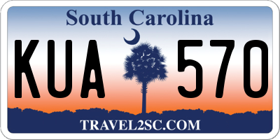 SC license plate KUA570