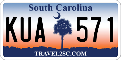 SC license plate KUA571