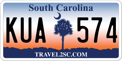 SC license plate KUA574