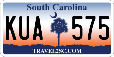 SC license plate KUA575
