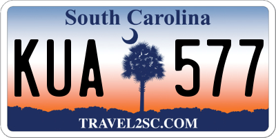 SC license plate KUA577
