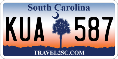 SC license plate KUA587