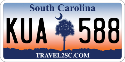 SC license plate KUA588