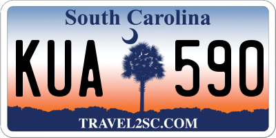 SC license plate KUA590