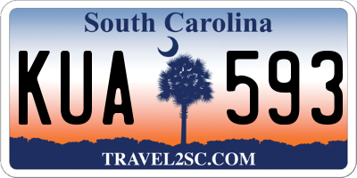 SC license plate KUA593