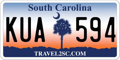 SC license plate KUA594