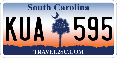 SC license plate KUA595