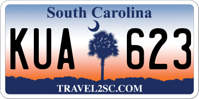 SC license plate KUA623