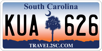 SC license plate KUA626