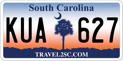 SC license plate KUA627