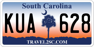 SC license plate KUA628