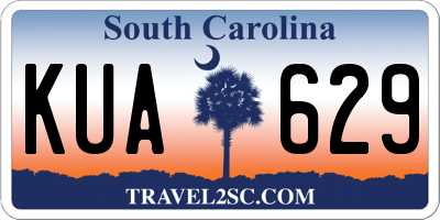 SC license plate KUA629