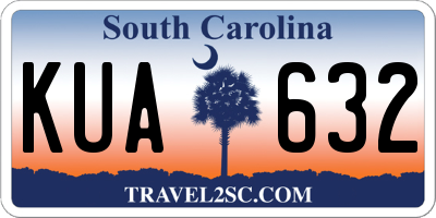 SC license plate KUA632