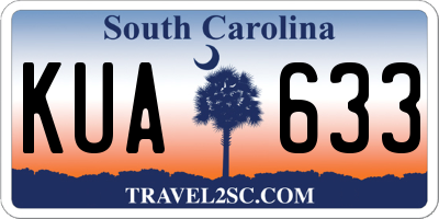 SC license plate KUA633