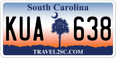 SC license plate KUA638