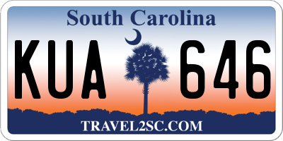 SC license plate KUA646
