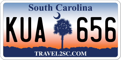 SC license plate KUA656