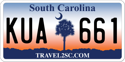 SC license plate KUA661