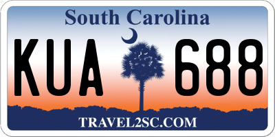SC license plate KUA688