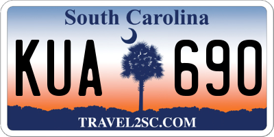 SC license plate KUA690