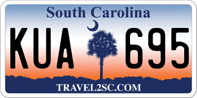 SC license plate KUA695