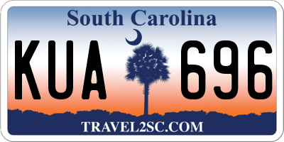 SC license plate KUA696