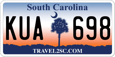 SC license plate KUA698