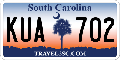 SC license plate KUA702