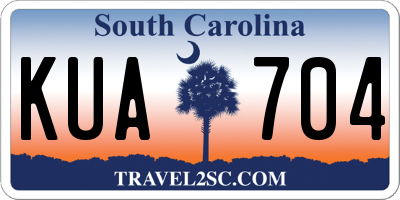 SC license plate KUA704