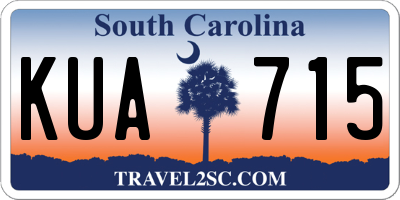 SC license plate KUA715