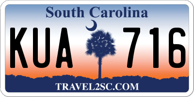 SC license plate KUA716