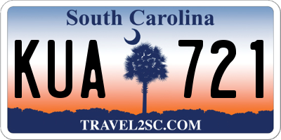 SC license plate KUA721