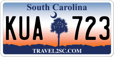 SC license plate KUA723