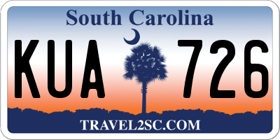 SC license plate KUA726