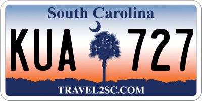 SC license plate KUA727