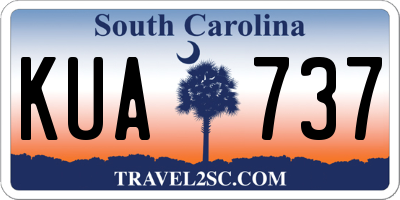 SC license plate KUA737