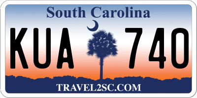 SC license plate KUA740