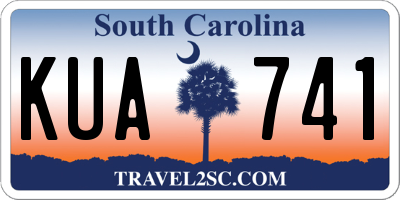 SC license plate KUA741