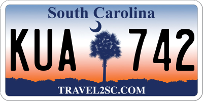 SC license plate KUA742