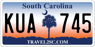 SC license plate KUA745