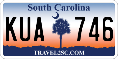 SC license plate KUA746