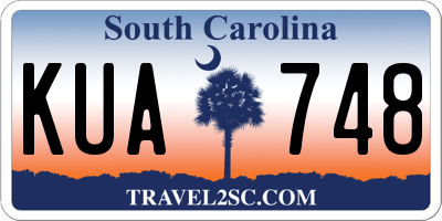 SC license plate KUA748